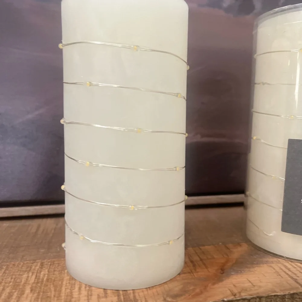 3 World Market LED Flameless Candle Rice Lights